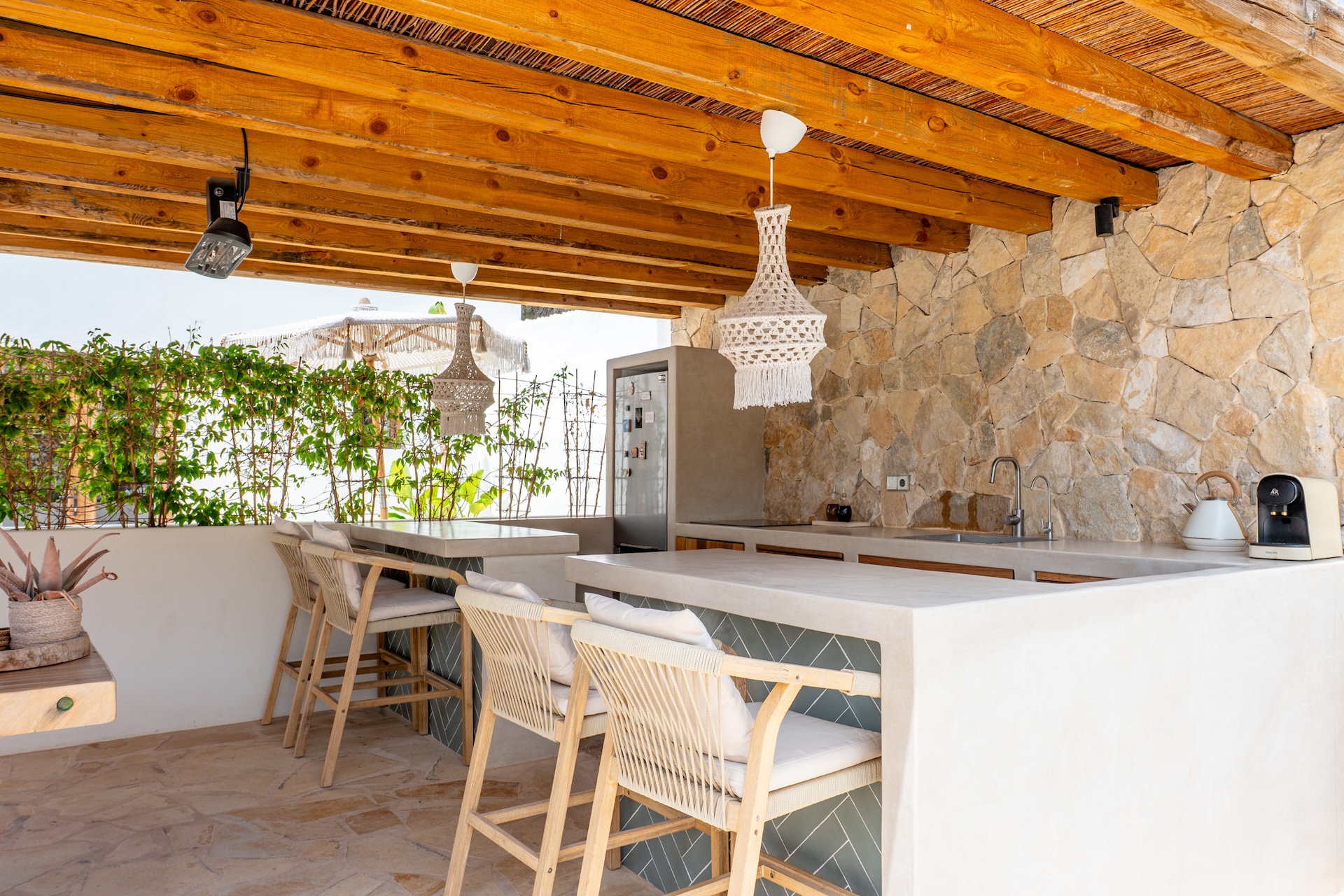 Resa Estates port des Torrent sale koop finca Ibiza exterior kitchen 5.jpg